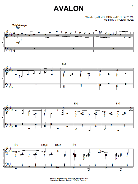 Learn to play Benny Goodman Avalon sheet music for Piano in minutes. Benny Goodman Avalon sheet music notes and chords