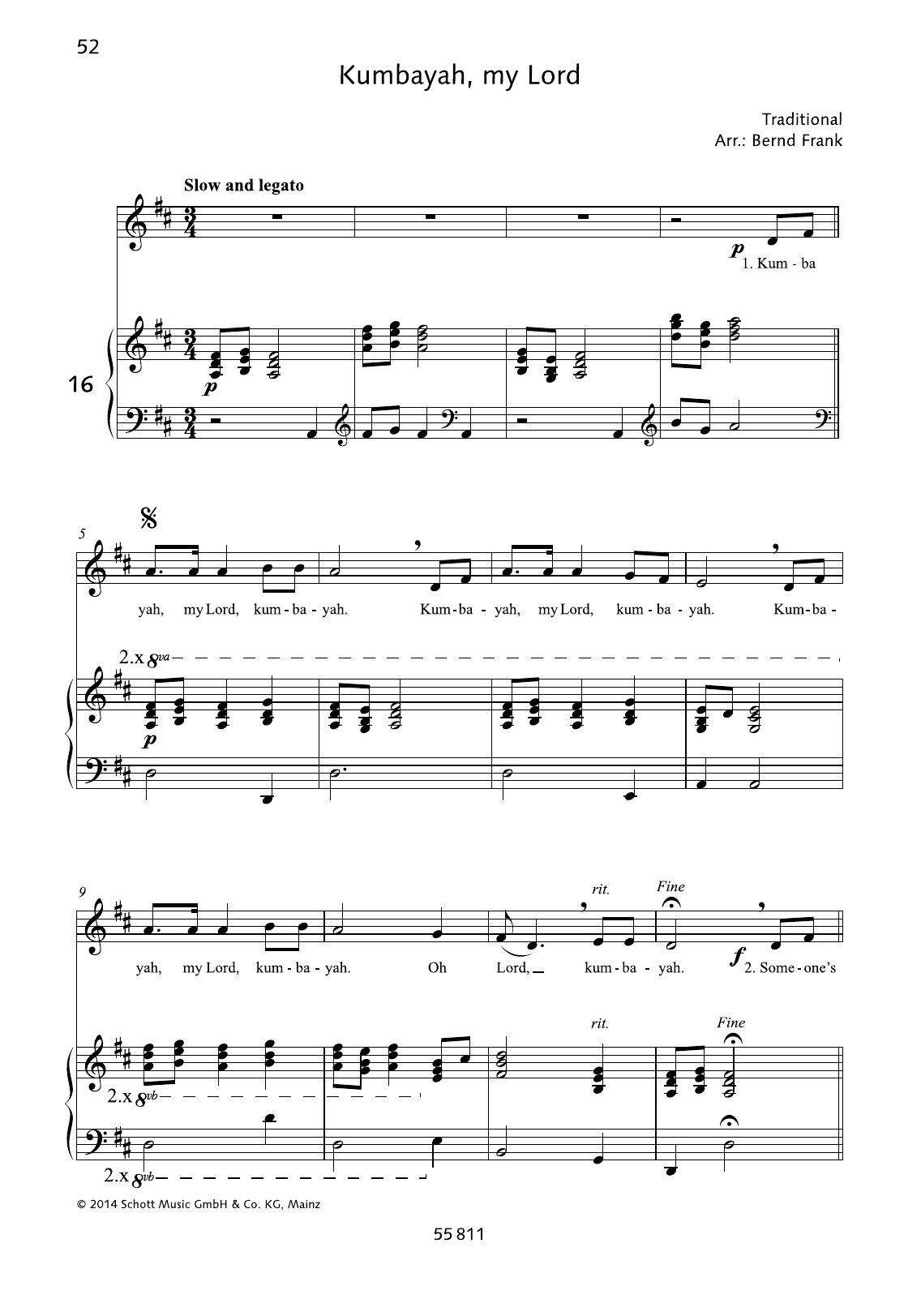 Learn to play Bernd Frank Kumbayah, my Lord sheet music for Piano & Vocal in minutes. Bernd Frank Kumbayah, my Lord sheet music preview music notes and score for Piano & Vocal including 3 page(s)