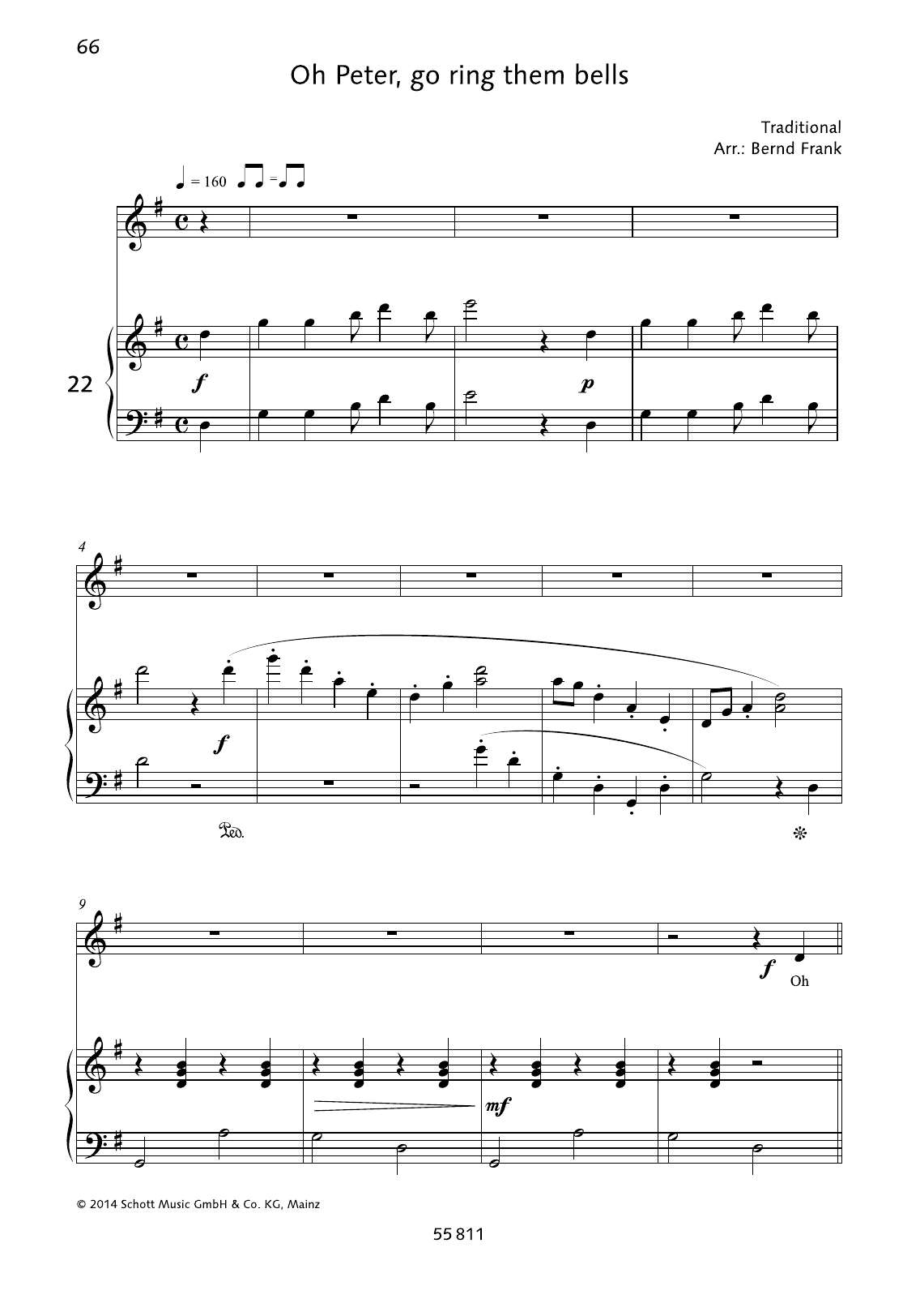 Learn to play Bernd Frank Oh Peter, go ring them bells sheet music for Piano & Vocal in minutes. Bernd Frank Oh Peter, go ring them bells sheet music preview music notes and score for Piano & Vocal including 4 page(s)