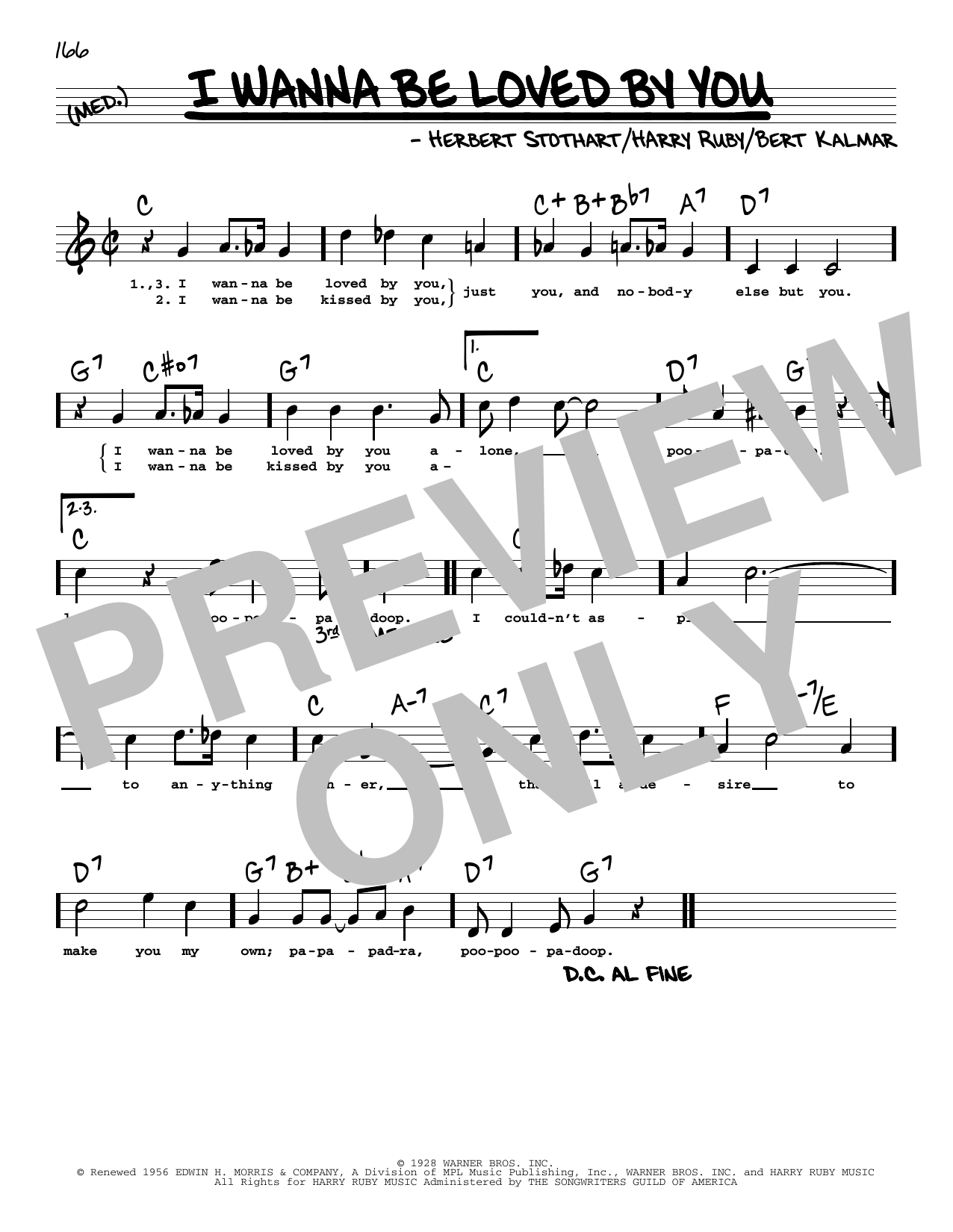 Learn to play Bert Kalmar I Wanna Be Loved By You (High Voice) (from Good Boy) sheet music for Real Book – Melody, Lyrics & Chords in minutes. Bert Kalmar I Wanna Be Loved By You (High Voice) (from Good Boy) sheet music preview music notes and score for Real Book – Melody, Lyrics & Chords including 1 page(s)