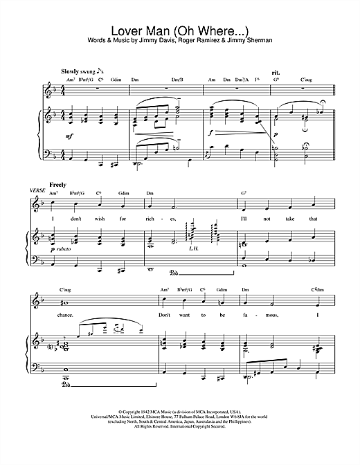 Learn to play Bessie Smith Lover Man (Oh, Where Can You Be?) sheet music for Piano in minutes. Bessie Smith Lover Man (Oh, Where Can You Be?) sheet music notes and chords