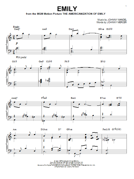 Learn to play Bill Evans Emily sheet music for Piano in minutes. Bill Evans Emily sheet music preview music notes and score for Piano including 5 page(s)