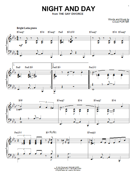 Learn to play Bill Evans Night And Day sheet music for Piano in minutes. Bill Evans Night And Day sheet music preview music notes and score for Piano including 6 page(s)