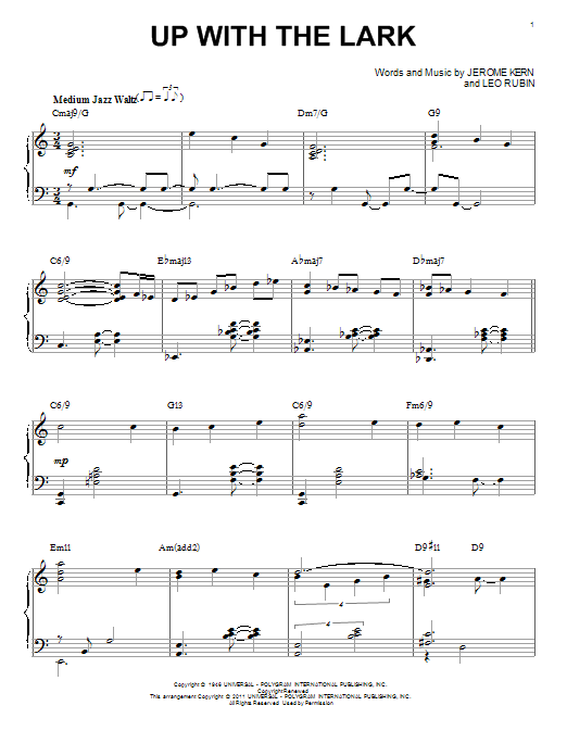 Learn to play Bill Evans Up With The Lark sheet music for Piano in minutes. Bill Evans Up With The Lark sheet music notes and chords