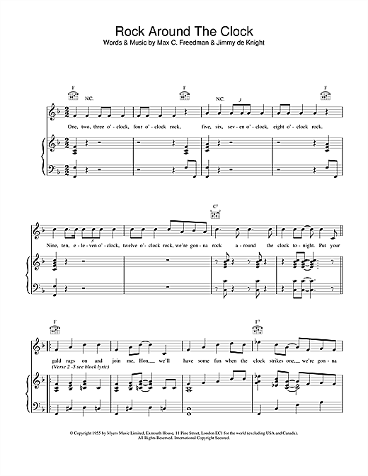 Learn to play Bill Haley & His Comets Rock Around The Clock sheet music for Easy Guitar in minutes. Bill Haley & His Comets Rock Around The Clock sheet music notes and chords