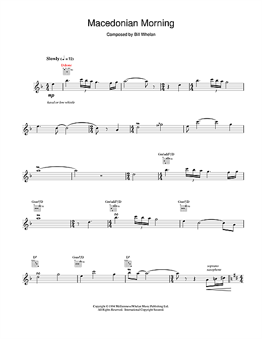 Learn to play Bill Whelan Macedonian Morning (from Riverdance) sheet music for Piano in minutes. Bill Whelan Macedonian Morning (from Riverdance) sheet music notes and chords