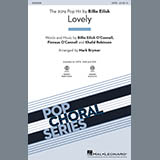 Download Billie Eilish & Khalid Lovely (from 13 Reasons Why) (arr. Mark Brymer) - Bass Sheet Music arranged for Choir Instrumental Pak - printable PDF music score including 2 page(s)