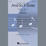 Download or print Billy Joel And So It Goes (arr. Audrey Snyder) Sheet Music Printable PDF 7-page score for Pop / arranged SAB Choir SKU: 283994