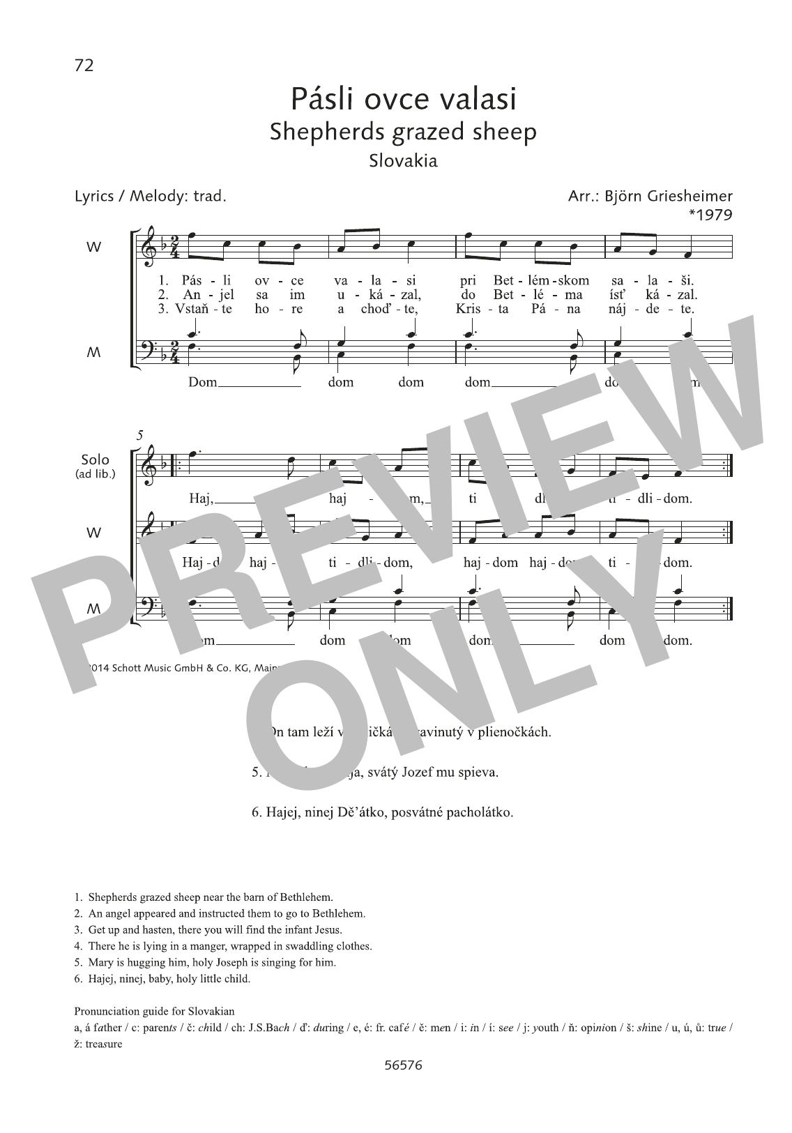 Learn to play Björn Griesheimer Pasli ovce valasi sheet music for Choir in minutes. Björn Griesheimer Pasli ovce valasi sheet music preview music notes and score for Choir including 1 page(s)