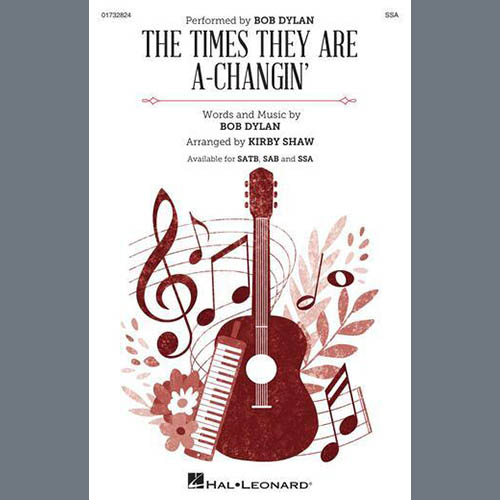Bob Dylan The Times They Are A-Changin' (arr. Kirby Shaw) profile picture