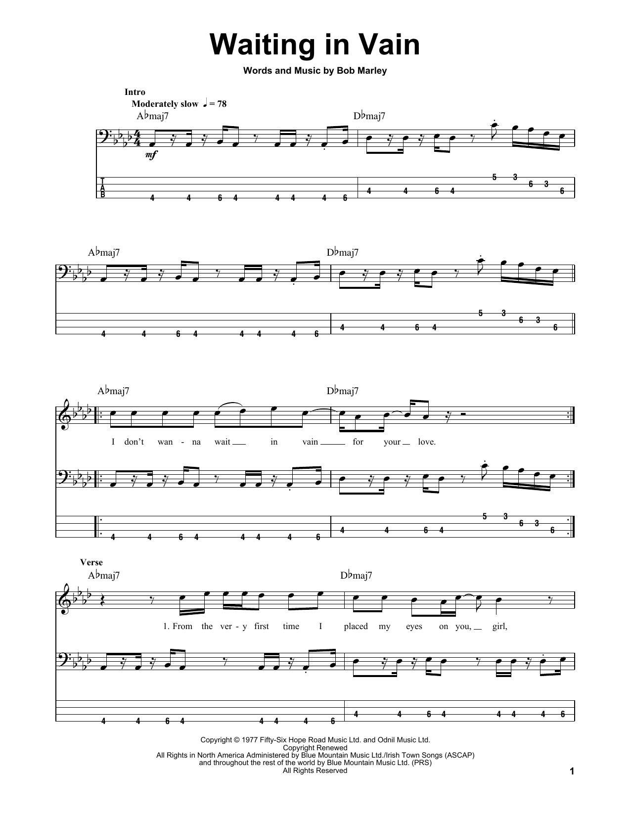 Learn to play Bob Marley Waiting In Vain sheet music for Piano, Vocal & Guitar (Right-Hand Melody) in minutes. Bob Marley Waiting In Vain sheet music notes and chords