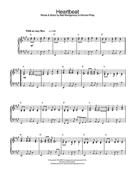 Learn to play Bob Montgomery Heartbeat sheet music for Piano in minutes. Bob Montgomery Heartbeat sheet music notes and chords