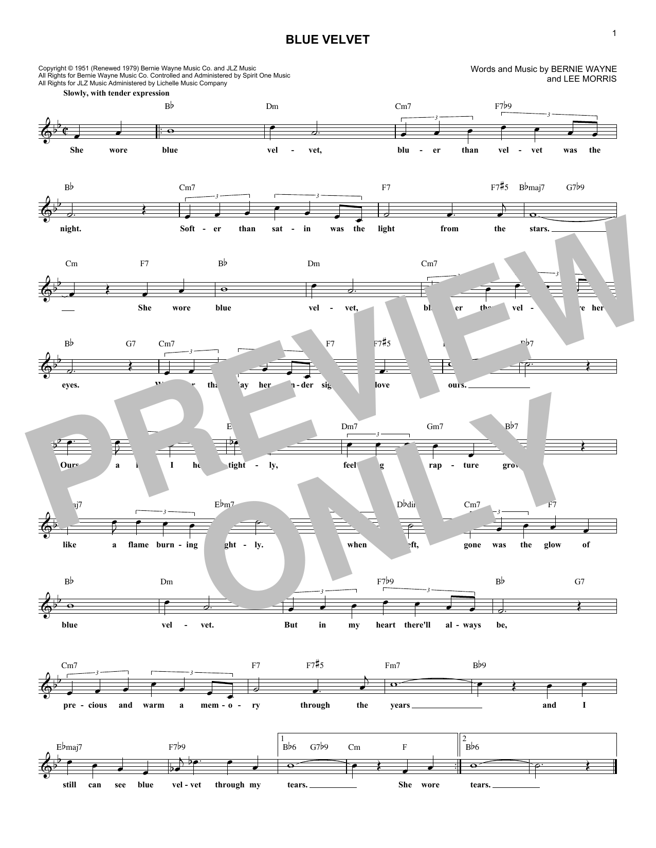 Learn to play Bobby Vinton Blue Velvet sheet music for Piano, Vocal & Guitar (Right-Hand Melody) in minutes. Bobby Vinton Blue Velvet sheet music preview music notes and score for Piano, Vocal & Guitar (Right-Hand Melody) including 4 page(s)