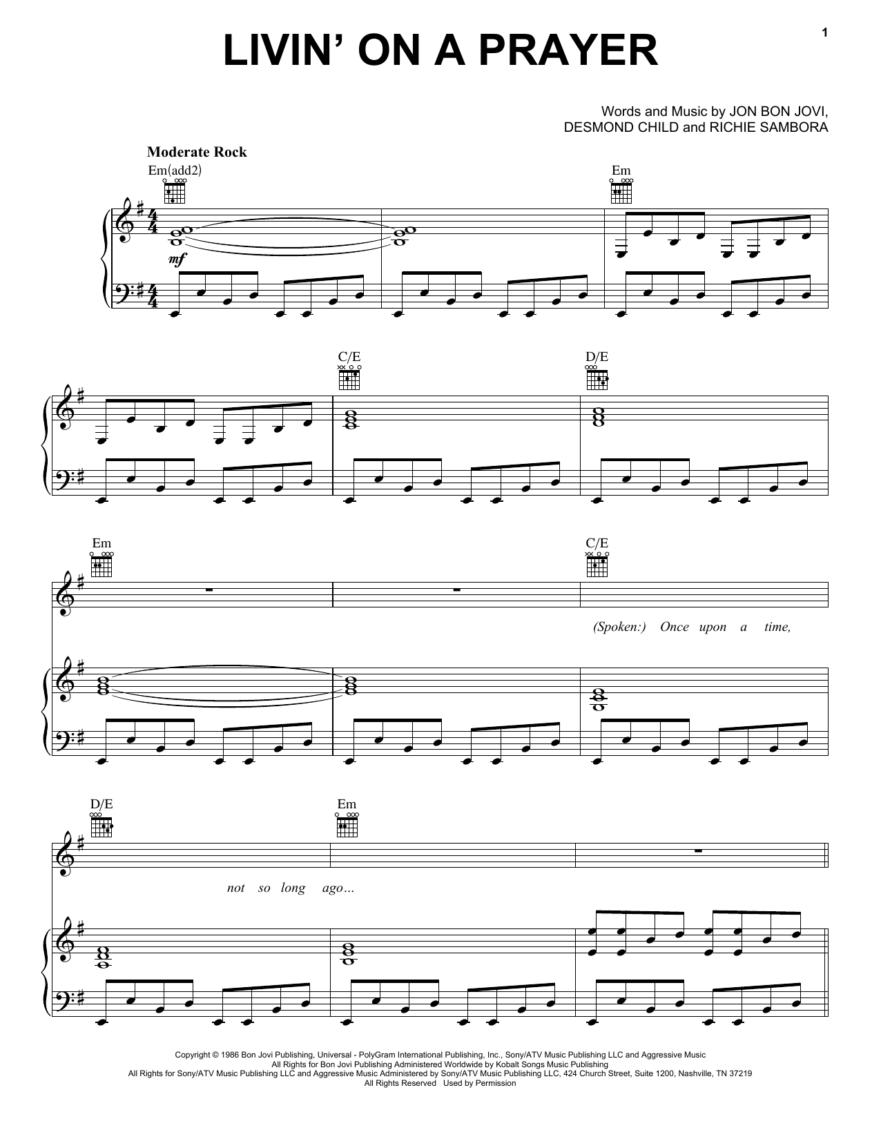 Bon Jovi Livin On A Prayer Sheet Music Download Pdf Score 110437 Dj mixmasters — livin' on a prayer (tribute in the style of bon jovi) 00:29. bon jovi livin on a prayer sheet