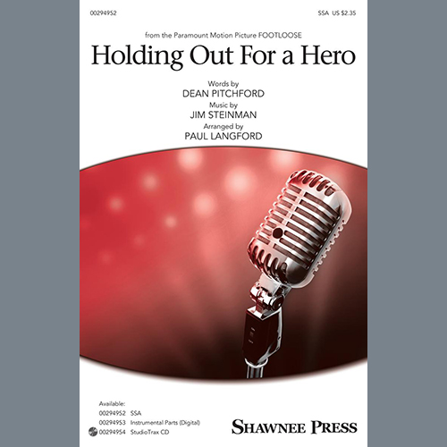 Bonnie Tyler Holding Out For A Hero (from Footloose) (arr. Paul Langford) profile picture