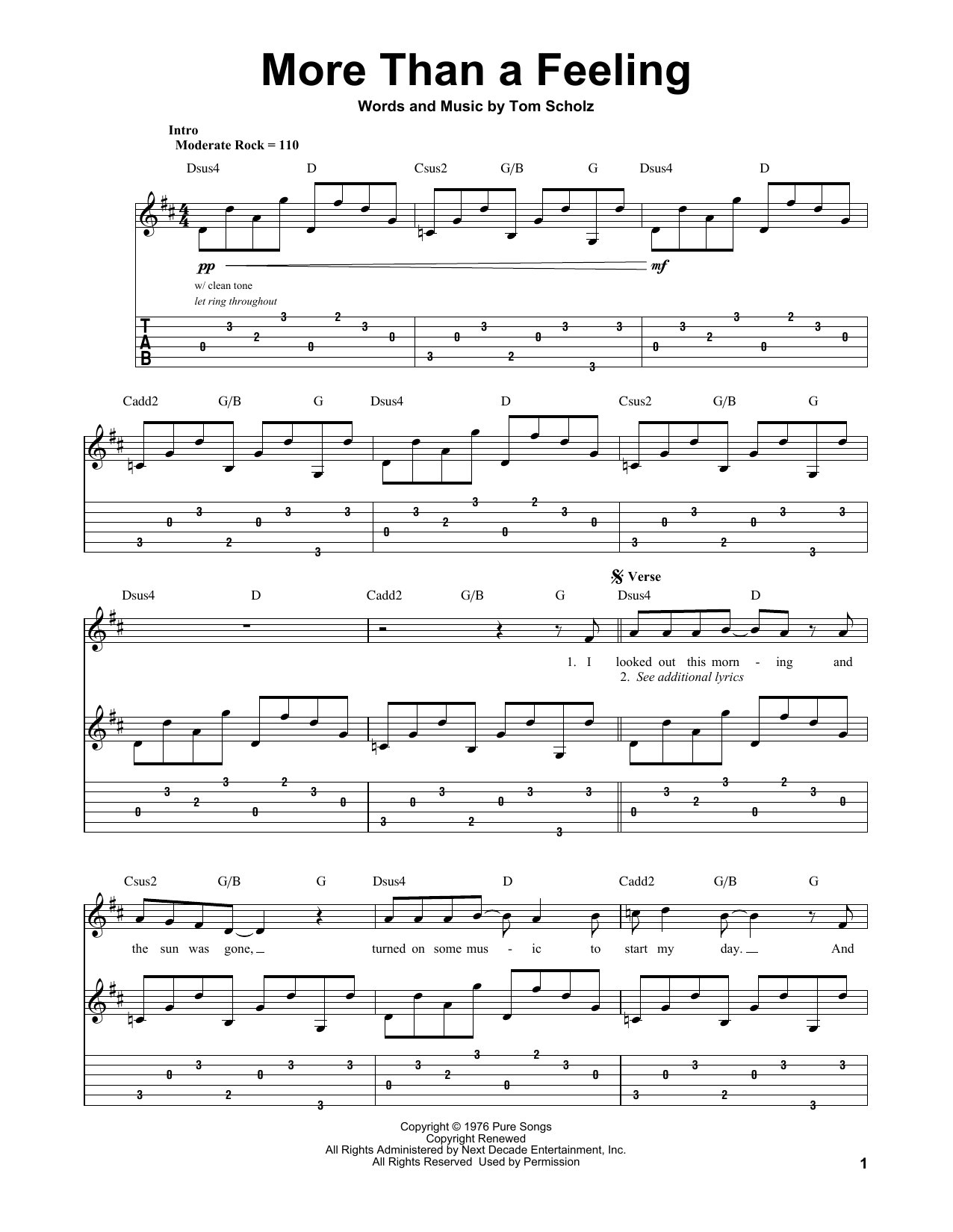 Learn to play Boston More Than A Feeling sheet music for Lyrics & Piano Chords in minutes. Boston More Than A Feeling sheet music preview music notes and score for Lyrics & Piano Chords including 3 page(s)