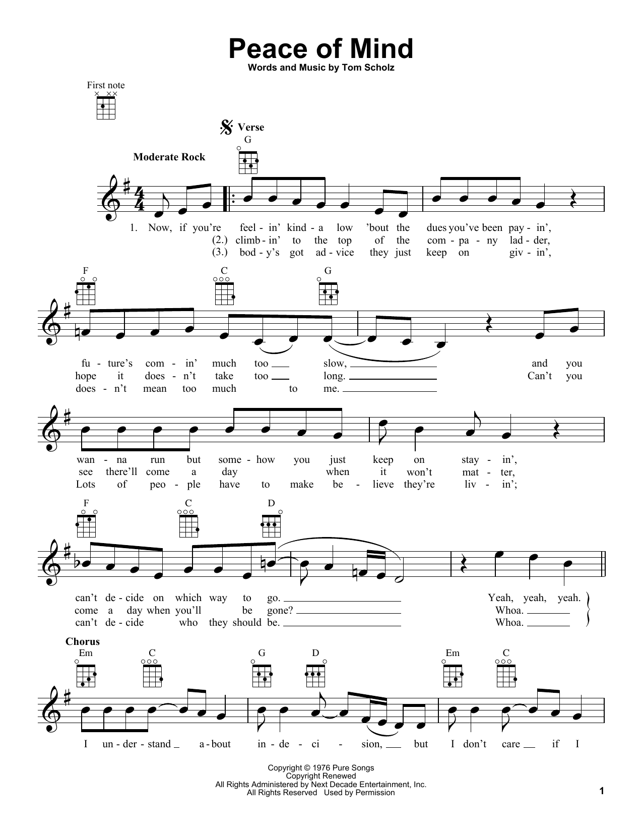 Learn to play Boston Peace Of Mind sheet music for Bass Guitar Tab in minutes. Boston Peace Of Mind sheet music preview music notes and score for Bass Guitar Tab including 10 page(s)