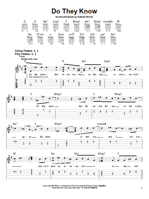 Learn to play Boyz II Men Do They Know sheet music for Easy Guitar in minutes. Boyz II Men Do They Know sheet music preview music notes and score for Easy Guitar including 3 page(s)