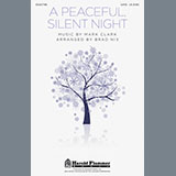 Download or print Mark Clark A Peaceful, Silent Night (arr. Brad Nix) Sheet Music Printable PDF 7-page score for Concert / arranged SATB SKU: 80811