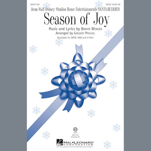 Brahm Wenger Season Of Joy (from Santa Buddies) (arr. Gregory Prechel) profile picture