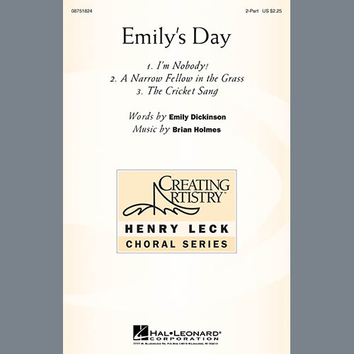 Brian Holmes Emily's Day (Choral Collection) profile picture