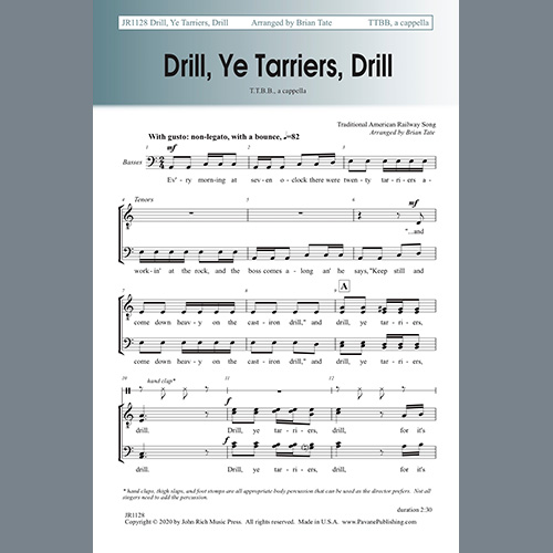 Brian Tate Drill, Ye Tarriers, Drill profile picture