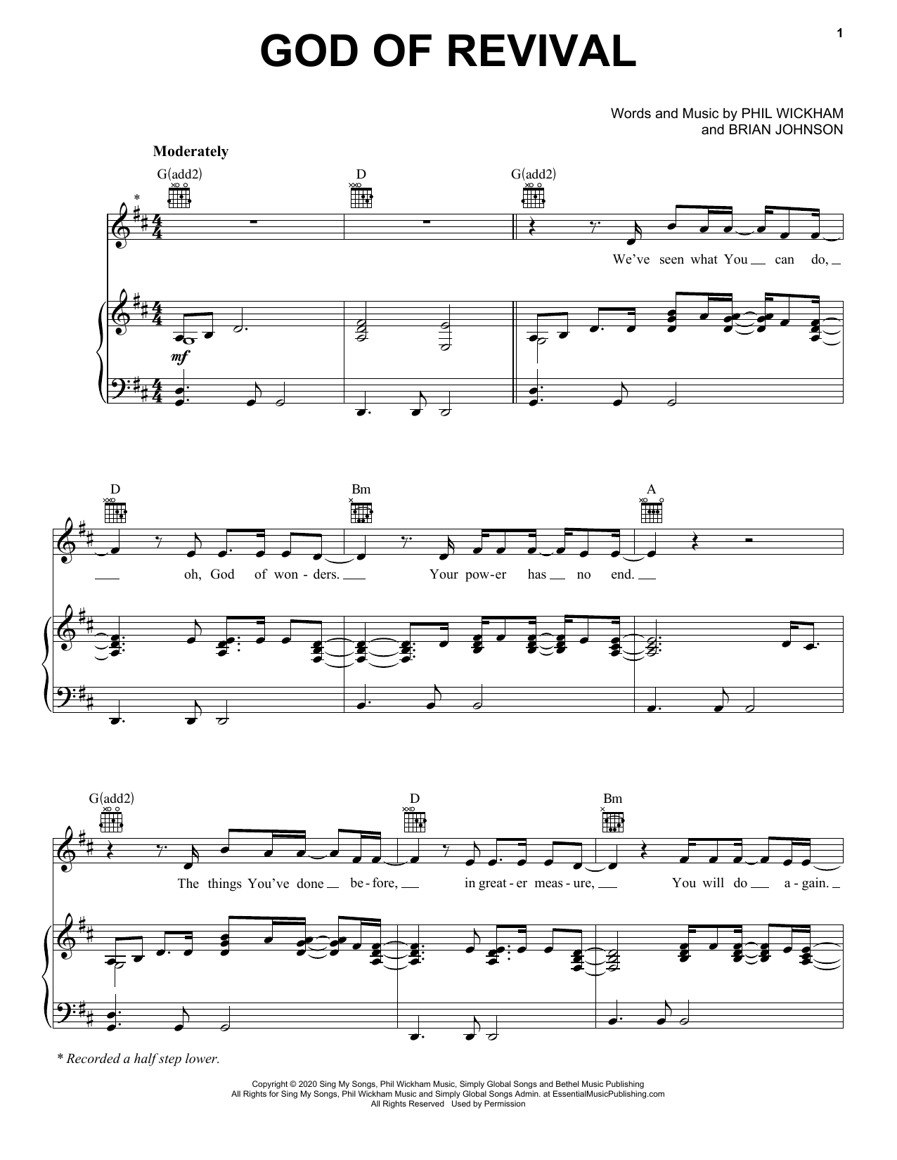 Learn to play Brian & Jenn Johnson God Of Revival sheet music for Piano, Vocal & Guitar (Right-Hand Melody) in minutes. Brian & Jenn Johnson God Of Revival sheet music preview music notes and score for Piano, Vocal & Guitar (Right-Hand Melody) including 6 page(s)