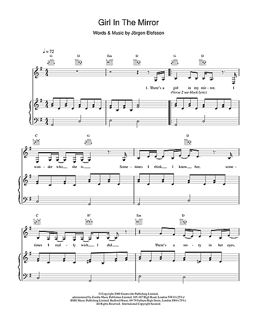 Learn to play Britney Spears Girl In The Mirror sheet music for Piano, Vocal & Guitar in minutes. Britney Spears Girl In The Mirror sheet music notes and chords