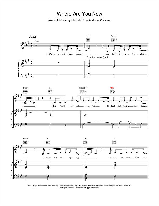 Learn to play Britney Spears Where Are You Now sheet music for Piano, Vocal & Guitar in minutes. Britney Spears Where Are You Now sheet music notes and chords