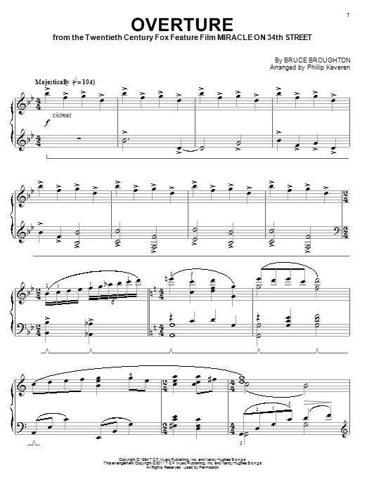 Learn to play Bruce Broughton Overture sheet music for Piano in minutes. Bruce Broughton Overture sheet music notes and chords