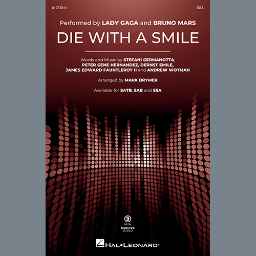Bruno Mars & Lady Gaga Die With A Smile (arr. Mark Brymer) profile picture