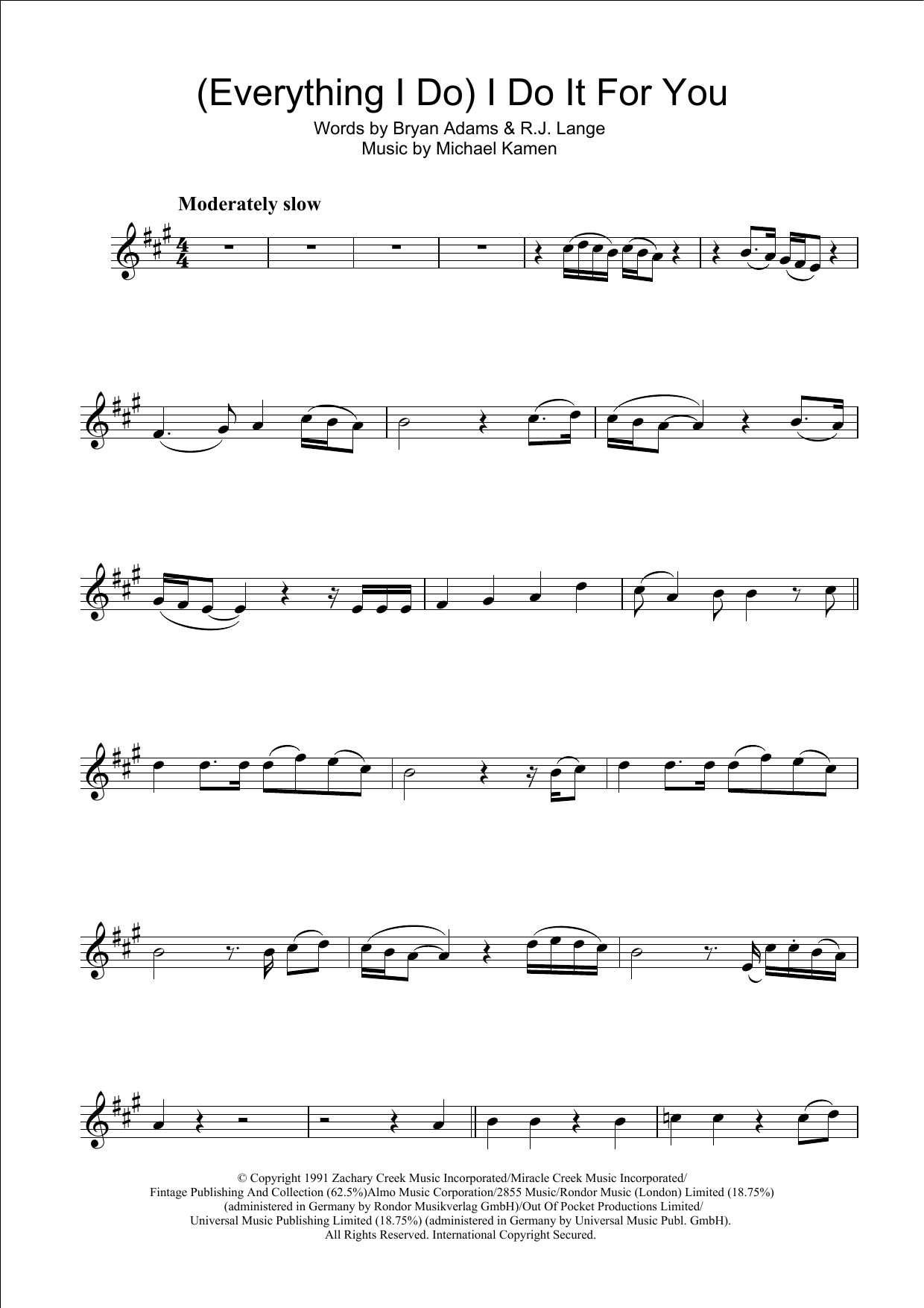Learn to play Bryan Adams (Everything I Do) I Do It For You sheet music for Piano (Big Notes) in minutes. Bryan Adams (Everything I Do) I Do It For You sheet music preview music notes and score for Piano (Big Notes) including 5 page(s)