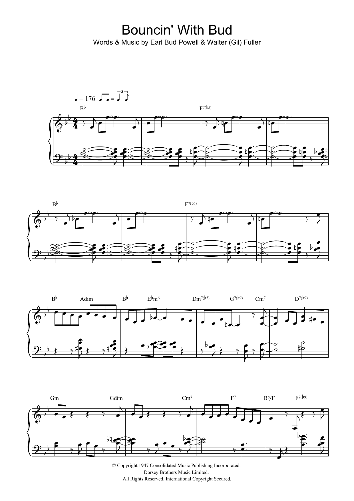 Learn to play Bud Powell Bouncing With Bud sheet music for Guitar Tab in minutes. Bud Powell Bouncing With Bud sheet music preview music notes and score for Guitar Tab including 2 page(s)