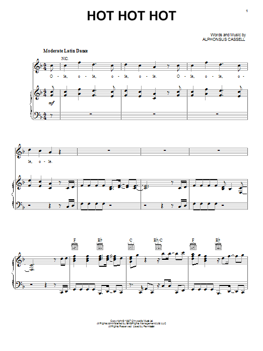 Learn to play Arrow Hot Hot Hot sheet music for Piano, Vocal & Guitar in minutes. Arrow Hot Hot Hot sheet music notes and chords