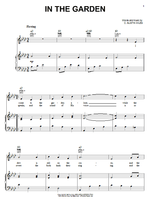 Learn to play C. Austin Miles In The Garden sheet music for Guitar Tab in minutes. C. Austin Miles In The Garden sheet music preview music notes and score for Guitar Tab including 2 page(s)