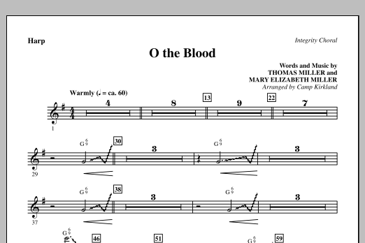 Learn to play Camp Kirkland O The Blood - Harp sheet music for Choir Instrumental Pak in minutes. Camp Kirkland O The Blood - Harp sheet music preview music notes and score for Choir Instrumental Pak including 1 page(s)