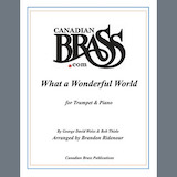 Download or print Canadian Brass What A Wonderful World Sheet Music Printable PDF 7-page score for Jazz / arranged Trumpet and Piano SKU: 1611523