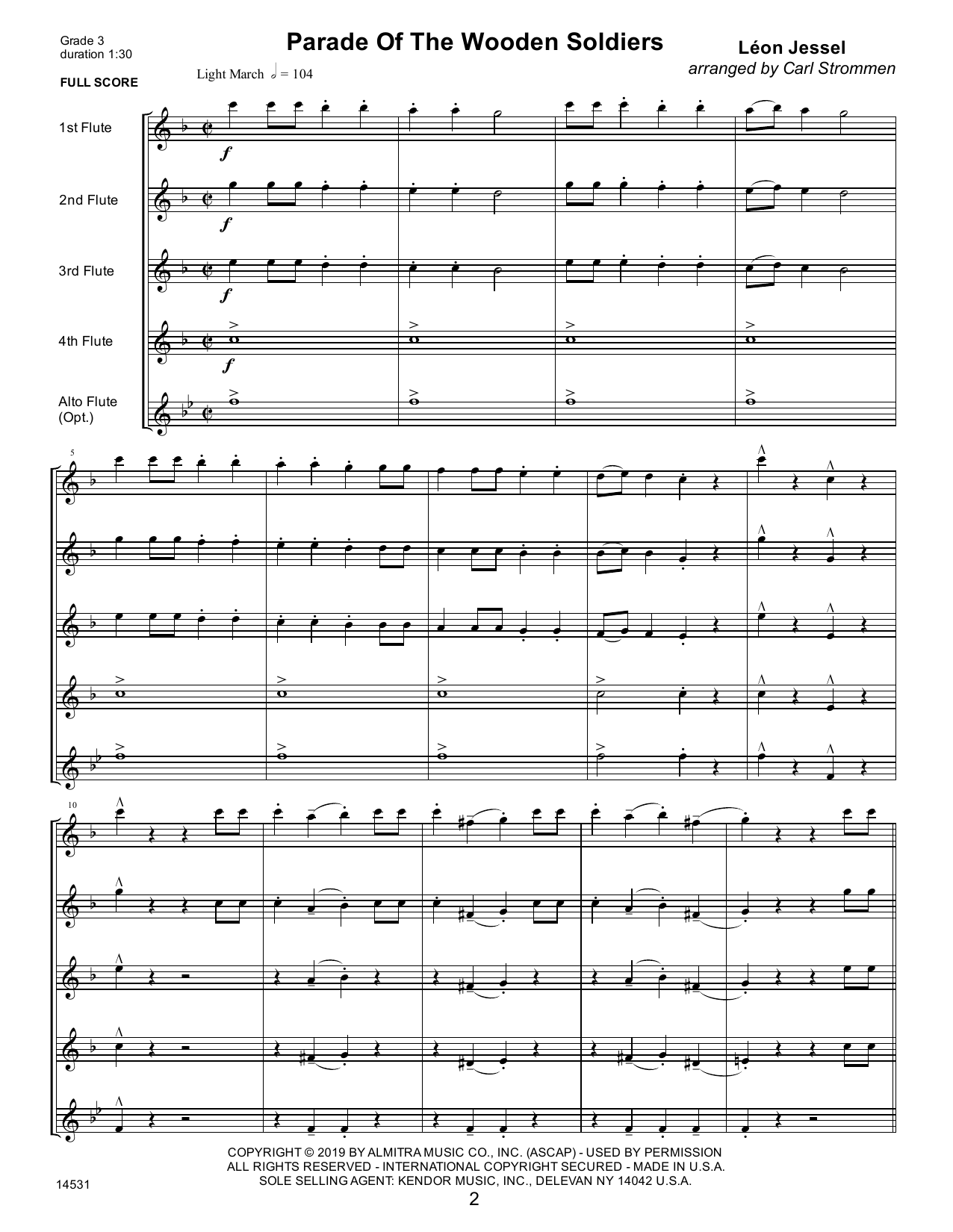 Carl Strommen Christmas Classics For Flute Quartet - Full Score sheet music preview music notes and score for Woodwind Ensemble including 43 page(s)