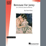 Download or print Carol Klose Berceuse For Janey Sheet Music Printable PDF 4-page score for Pop / arranged Easy Piano SKU: 26790