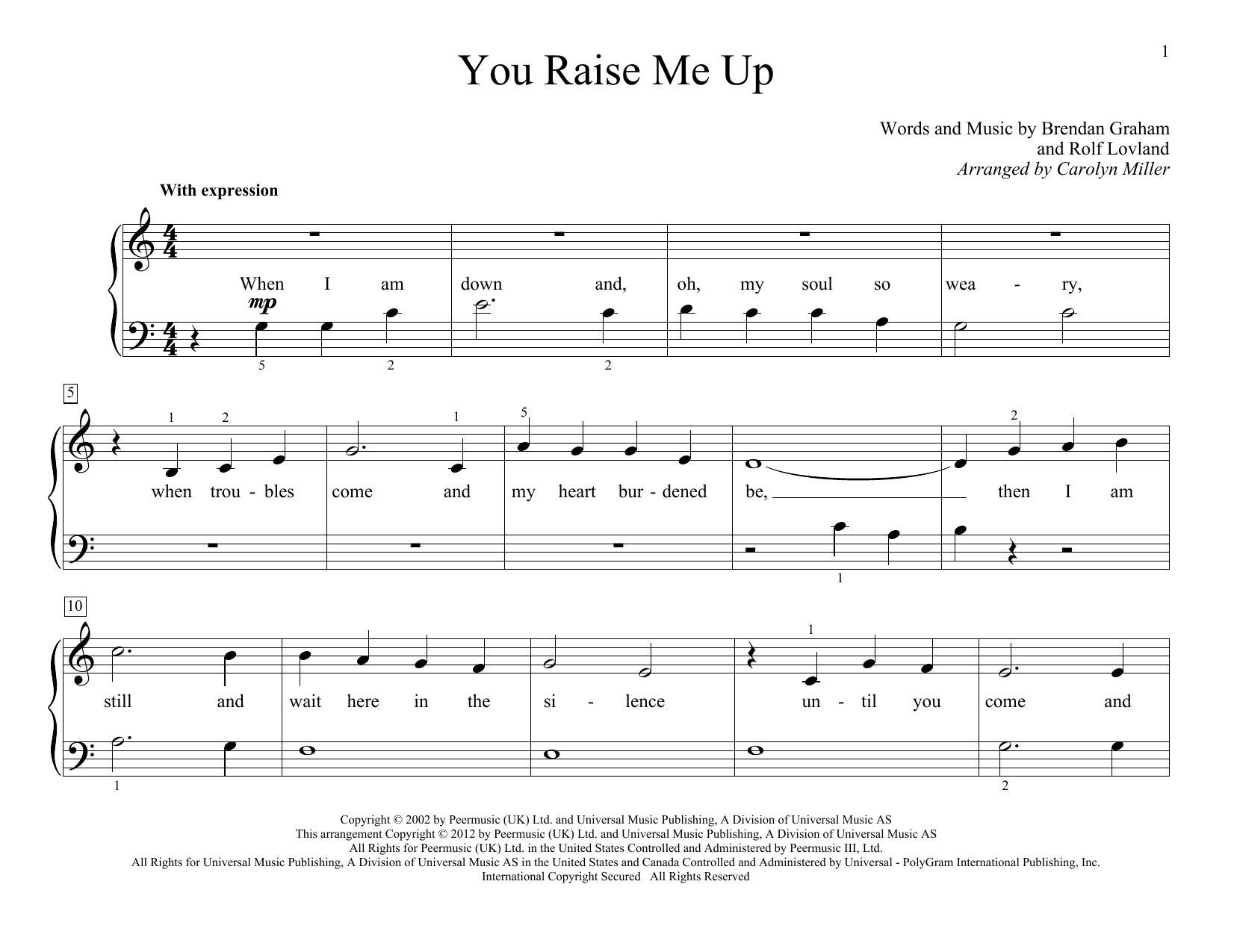 Learn to play Josh Groban You Raise Me Up sheet music for Piano in minutes. Josh Groban You Raise Me Up sheet music notes and chords