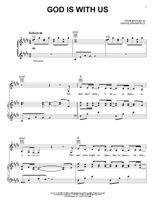 Learn to play Casting Crowns God Is With Us sheet music for Piano, Vocal & Guitar (Right-Hand Melody) in minutes. Casting Crowns God Is With Us sheet music preview music notes and score for Piano, Vocal & Guitar (Right-Hand Melody) including 6 page(s)