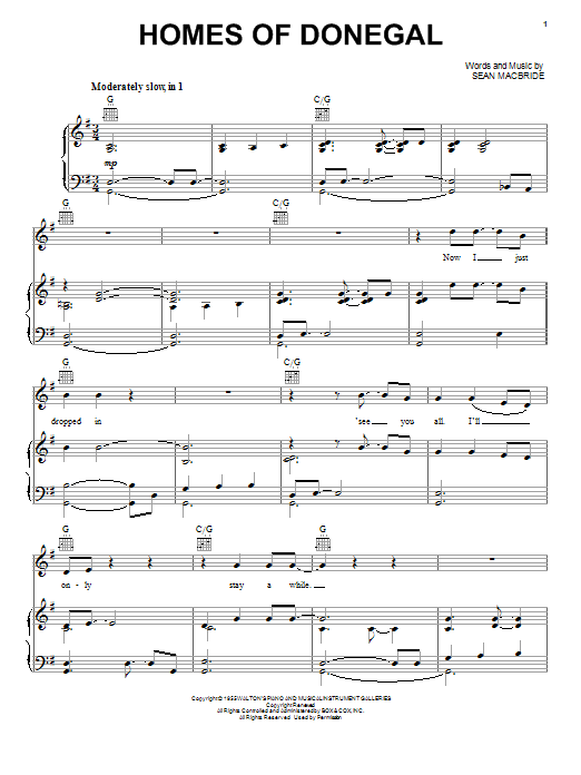 Learn to play Celtic Thunder Homes Of Donegal sheet music for Piano, Vocal & Guitar (Right-Hand Melody) in minutes. Celtic Thunder Homes Of Donegal sheet music notes and chords