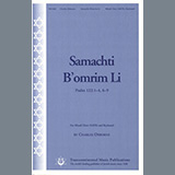 Download or print Charles Osborne Samachti B'omrim Li Sheet Music Printable PDF 9-page score for Classical / arranged SATB Choir SKU: 483483