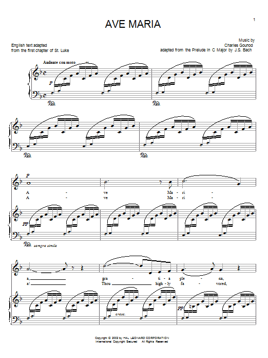 Learn to play Charles Gounod Ave Maria sheet music for Piano in minutes. Charles Gounod Ave Maria sheet music notes and chords