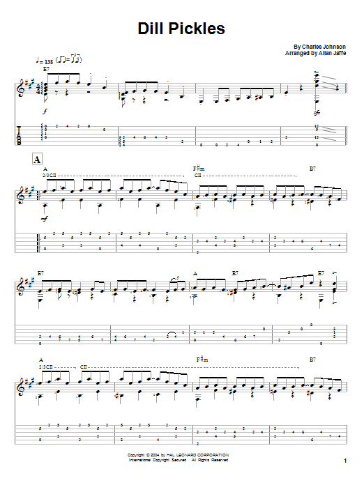Learn to play Charles Johnson Dill Pickles sheet music for Easy Piano in minutes. Charles Johnson Dill Pickles sheet music preview music notes and score for Easy Piano including 4 page(s)