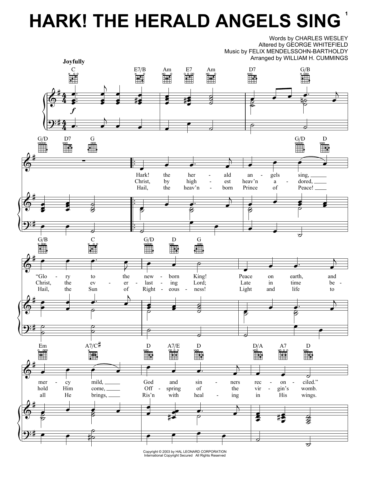Learn to play Christmas Carol Hark! The Herald Angels Sing (jazzy arrangement) sheet music for Easy Piano in minutes. Christmas Carol Hark! The Herald Angels Sing (jazzy arrangement) sheet music notes and chords