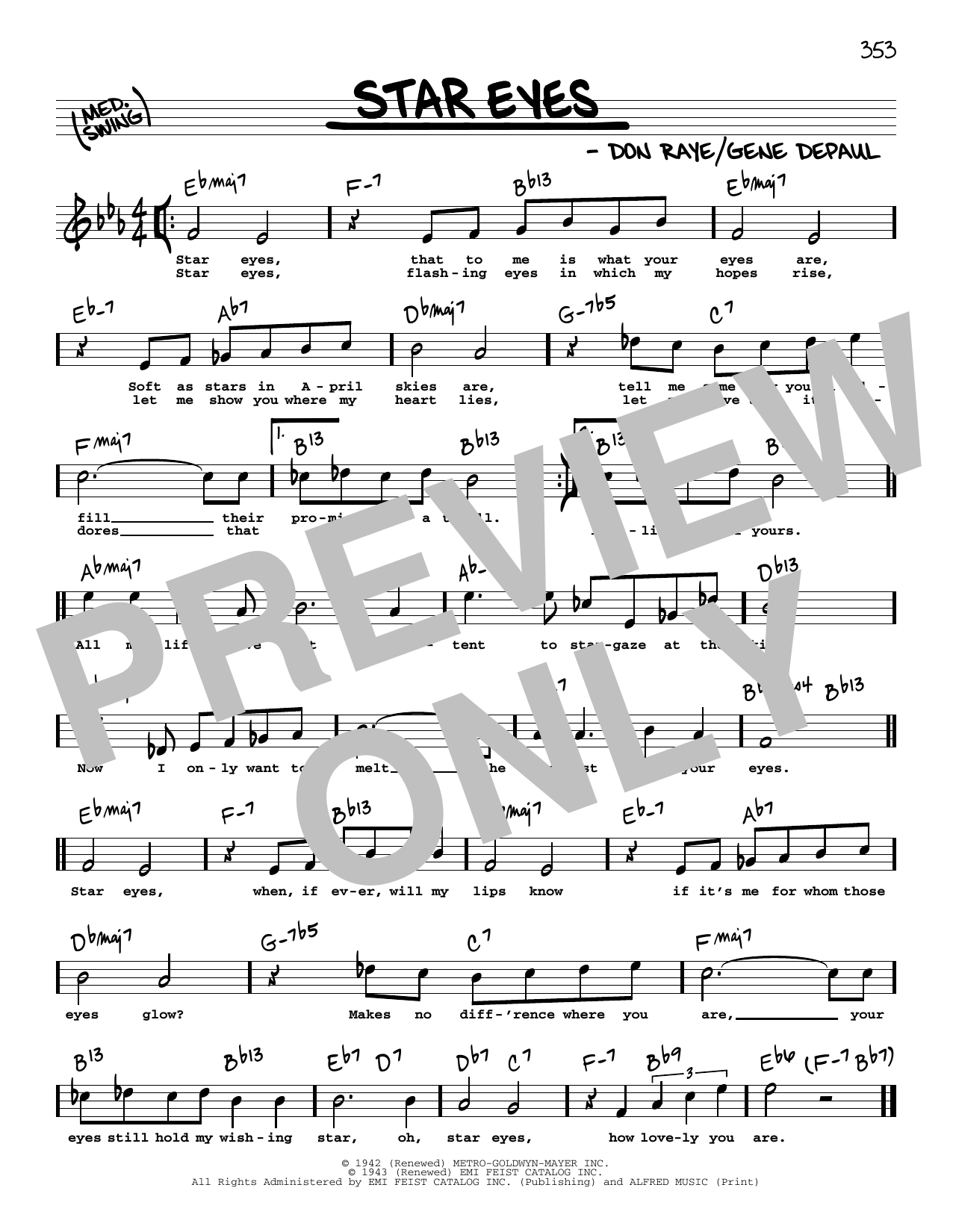 Learn to play Charlie Parker Star Eyes (High Voice) sheet music for Real Book – Melody, Lyrics & Chords in minutes. Charlie Parker Star Eyes (High Voice) sheet music preview music notes and score for Real Book – Melody, Lyrics & Chords including 1 page(s)