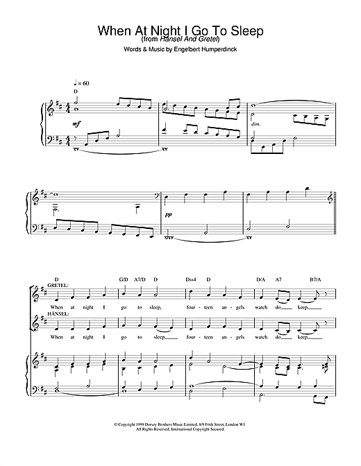 Learn to play Charlotte Church When At Night I Go To Sleep sheet music for Piano, Vocal & Guitar (Right-Hand Melody) in minutes. Charlotte Church When At Night I Go To Sleep sheet music notes and chords