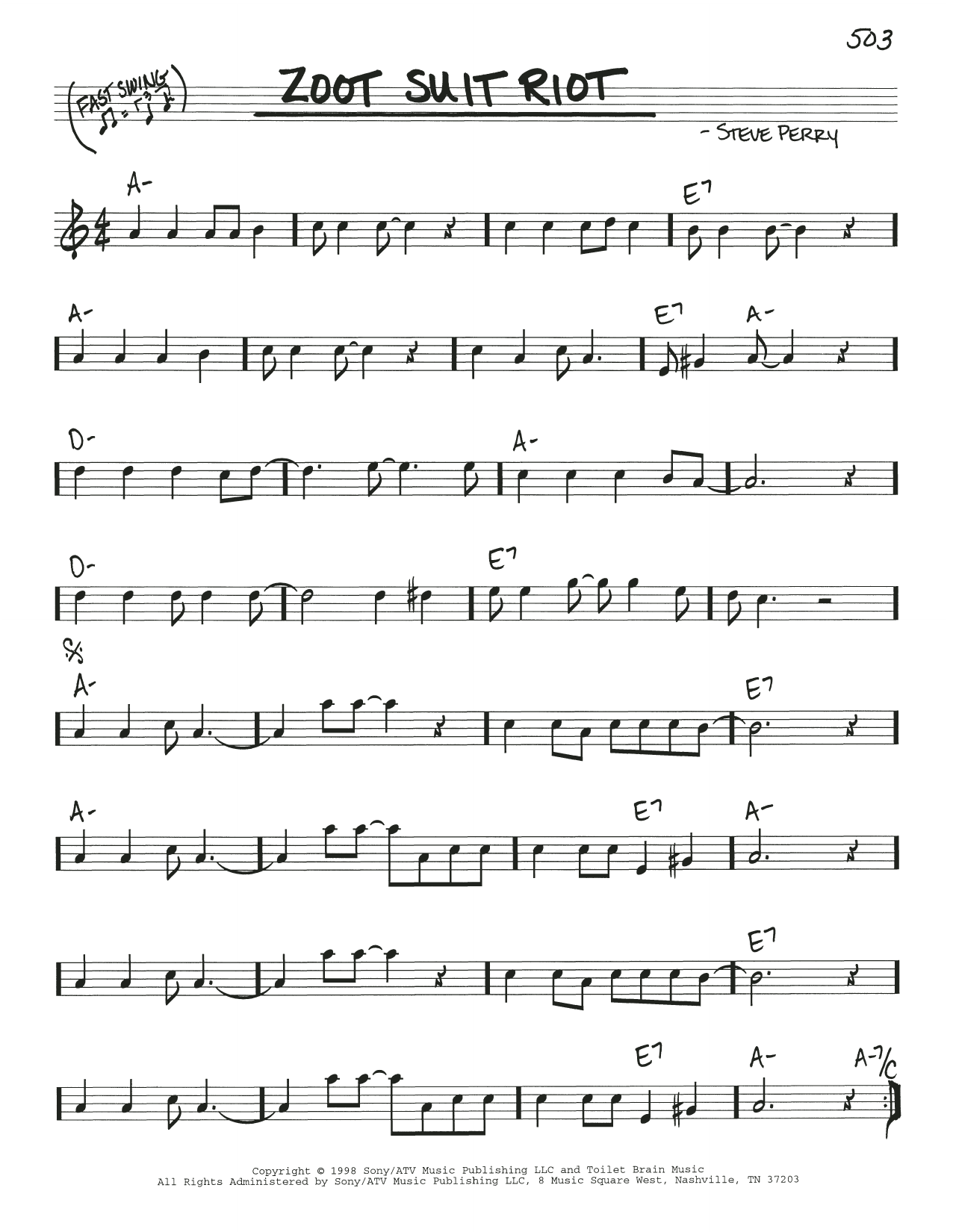Learn to play Cherry Poppin' Daddies Zoot Suit Riot sheet music for Piano, Vocal & Guitar (Right-Hand Melody) in minutes. Cherry Poppin' Daddies Zoot Suit Riot sheet music notes and chords