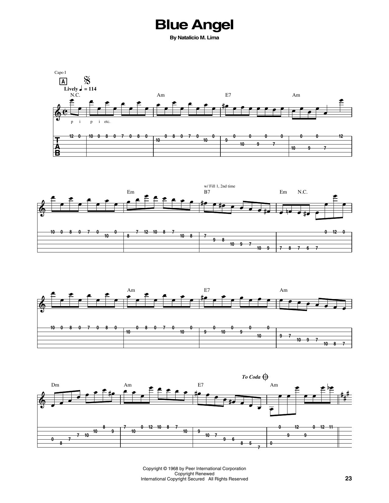 Learn to play Chet Atkins Blue Angel sheet music for Guitar Tab in minutes. Chet Atkins Blue Angel sheet music preview music notes and score for Guitar Tab including 5 page(s)